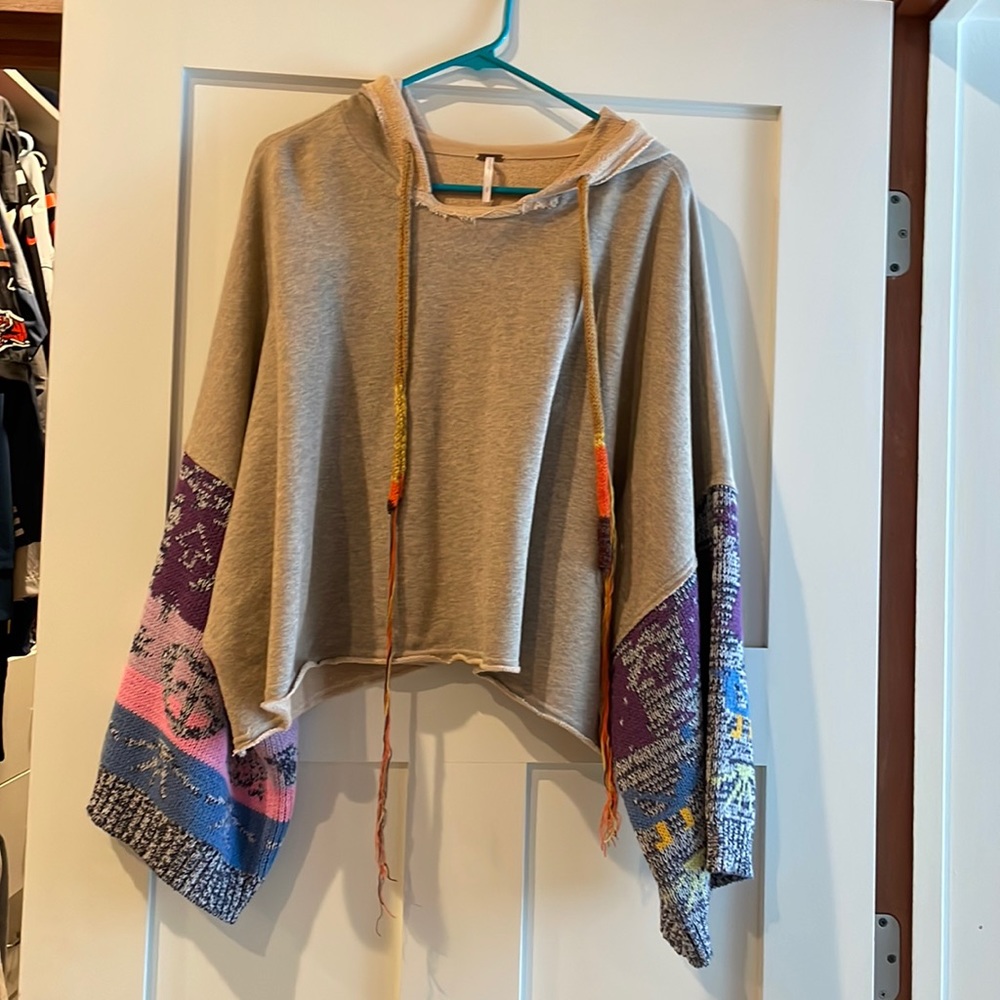 Free People cropped hoodie